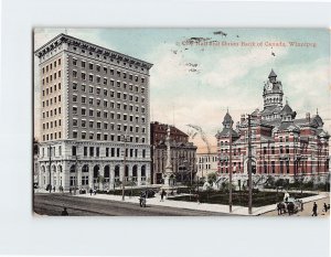 Postcard City Hall and Union Bank of Canada Winnipeg Canada