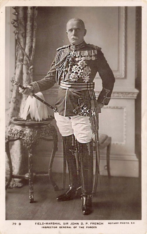 British Field Marshall Sir John D. P. French, Real Photo Postcard