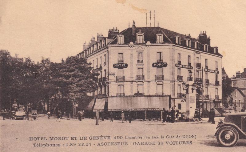 Hotel Morot et de Geneve Dijon France Old Postcard