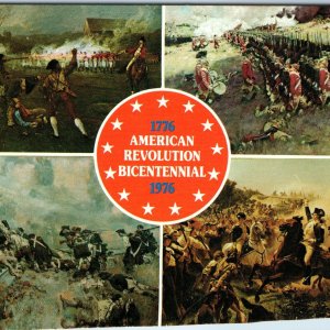 1776-1976 Bicentennial American Revolutionary War Painting Chrome Print PC A241