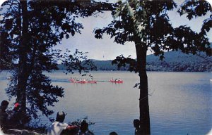 Canoe Races At Campus Minisink and Kittatinny Lake Fairview NJ 