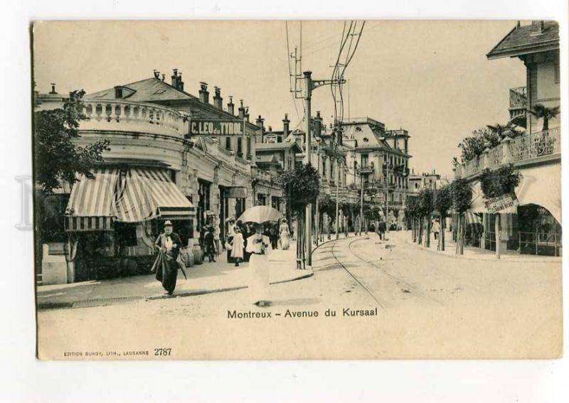 271201 SWITZERLAND MONTREUX Avenue du Kursaal Vintage postcard