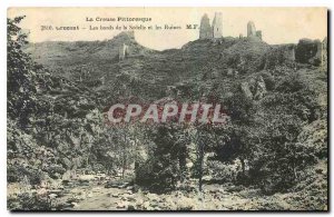 Old Postcard The picturesque Creuse Crozant the edges of the Sedelle and ruins