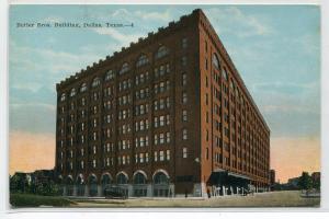 Butler Brothers Wholesale Warehouse Building Dallas Texas 1910c postcard
