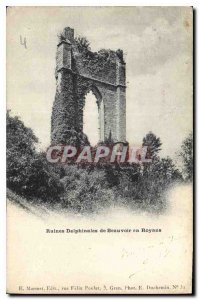 Postcard Ancient Ruins Dolphinales of Beauvoir en Royans