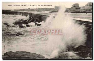 Postcard Old Bourg of Batz A day of storm