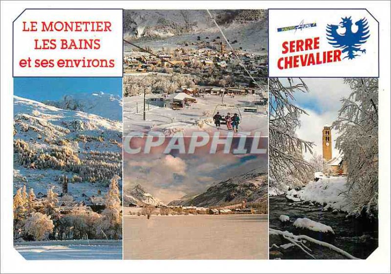 Modern Postcard Le Monetier les Bains Haute Alpes France Serre Chevalier Ski