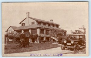 RPPC LA PLATA, ARGENTINA ~ Early Car SWIFT GOLF CLUB 1910s-20s  Postcard