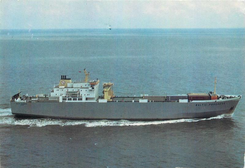 Baltic Progress vessel ship postcard