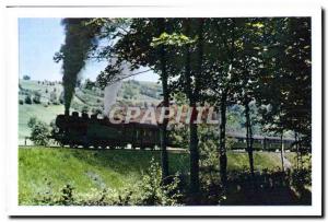 Postcard Modern Train Backlight on a steam line Massif Central