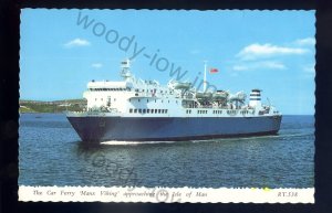 f2426 - IOM Ferry - Manx Viking approaches Isle of Man - postcard
