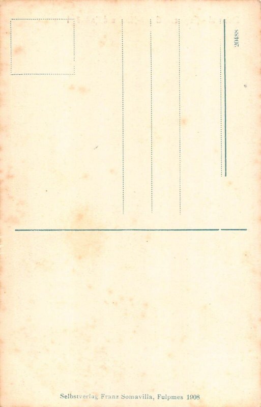 Austria Stubaital Fulpmes Grand Hotel Kalkkoegel vintage postcard