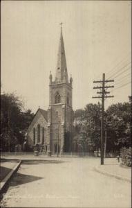 Dedham MA Episcopal Church c1910 Real Photo Postcard