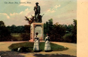 Concord, Massachusetts -Two women looking at the Minute Man statue - c1905