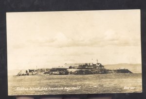 RPPC SAN FRANCISCO CALIF. ALCATRAZ ISLAND PRISON VINTAGE REAL PHOTO POSTCARD