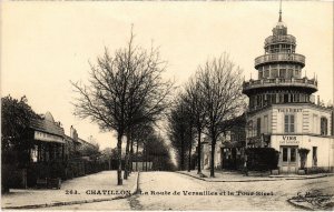 CPA Chatillon Route de Versailles et Tour Biret (1314661)