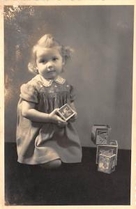 Little girl with blocks Child, People Photo Unused light wear on front