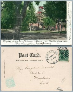 WASHINGTON N.J. HOTEL WINDSOR 1908 ANTIQUE POSTCARD