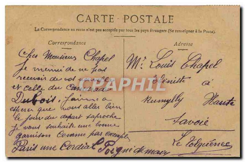 Old Postcard Paris St Eustache Church & Rue Montmartre