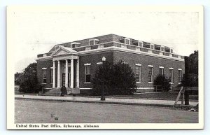 SYLACAUGA, AL Alabama ~ POST OFFICE c1940s Talladega County  Postcard