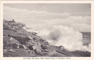 Massachusetts Rockport Surf Near The Shore Path Pigeon Cove In Rockport Alber...