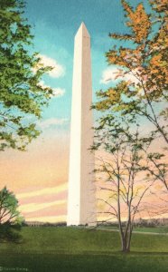 Washington Monument Stupendous Shaft Of Granite Washington DC Vintage Postcard