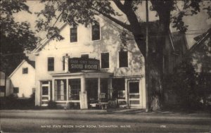 Thomaston Maine ME State Prison Show Room Vintage Postcard