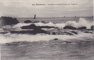 France Penmarch La Barre de Saint-Guenole par Tempete