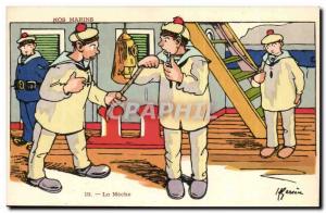 Our Marins- La Meche --bateau-Postcard Old Illustrator Gervese