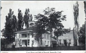 SUSANVILLE, California  CA    COURT HOUSE Hall of Records  ca 1910s  Postcard