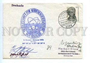 494679 GERMANY 1973 Society FOR Nuclear Energy Utilization HELGOLAND signatures