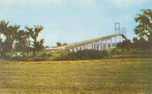 New York Thousand Islands International Bridge 1956 Postcard Unused