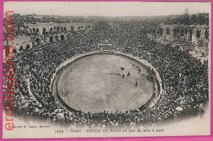 ak1901 - France - VINTAGE POSTCARD - Nimes - 1907 BULLFIGHTING Plaza Toros