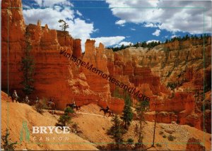 Horseback Ride into Bryce Canyon Utah Postcard PC232