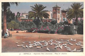 Exposicion Ibero Americana Plaza de America Sevilla Spain Unused 