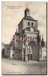 Montreuil sur Mer - Saint Saulve Church Old Postcard