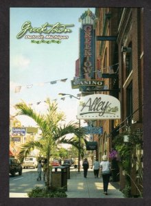 MI GreekTown Detroit Michigan Casino Alley Grille,Laikon Cafe Postcard