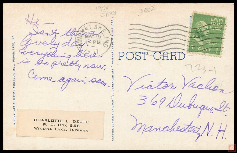 Summer Homes on Winona Lake, Ind