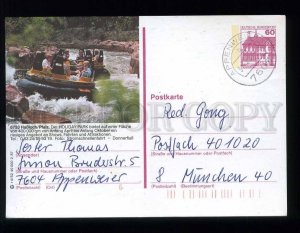 210563 GERMANY Hassloch Pfalz #6733 rafting postal card