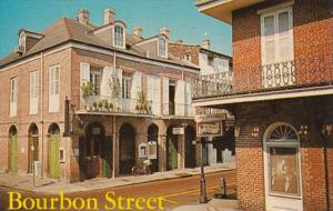 Louisiana New Orleans Bourbon Street and St Ann Street