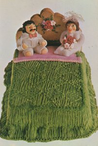 Australian Toy Dolls On Bed Crafts 1970s Book Postcard