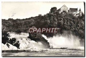 Postcard Modern Rheinfall mit Schloss Laufen