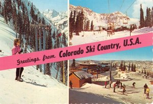 US9 USA CO Colorado ski country  teleski 1975