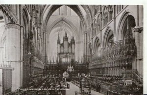 Lincolnshire Postcard - Lincoln Cathedral - The Choir Looking West - Ref TZ387