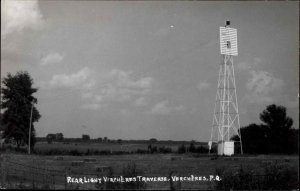 Vercheres Traverse Quebec Rear Lighthouse Real Photo Postcard