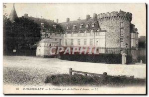 Old Postcard Rambouillet Chateau Taken from the Place d & # 39Armes