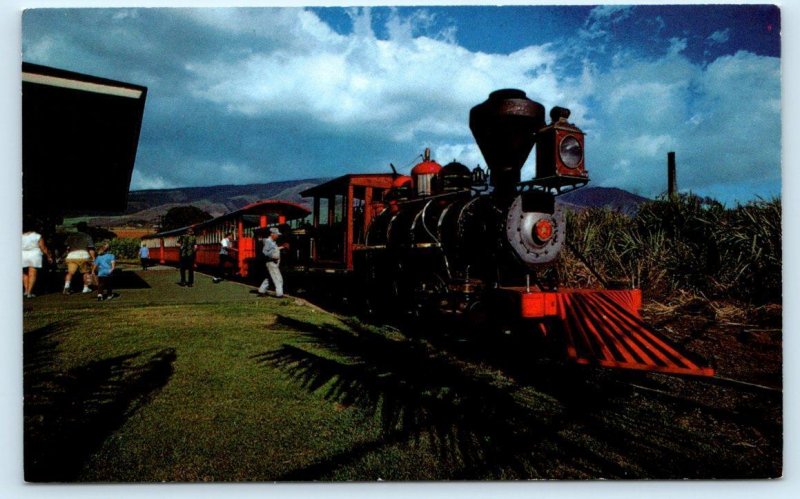 LAHAINA-KAANAPALI & PACIFIC RAILROAD, HI Maui Hawaii ~ TRAIN c1960s-70s Postcard