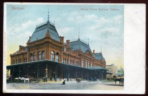 h2571 - MONTREAL Quebec Postcard 1910s Railway Train Station.