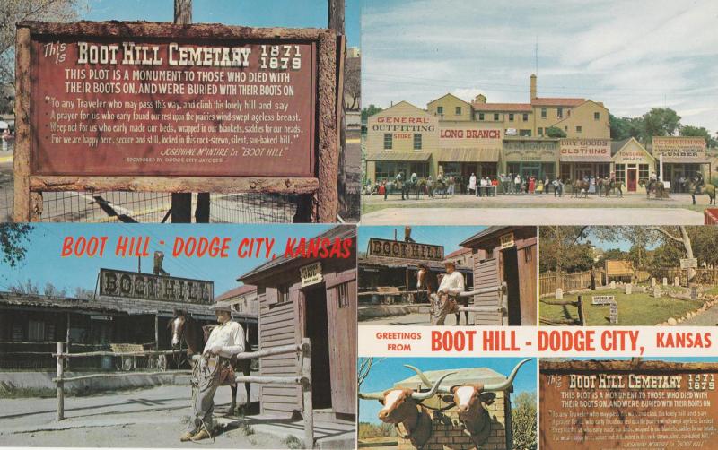 (4 cards) Boot Hill - Dodge City KS, Kansas