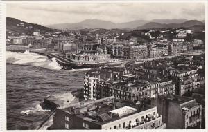 Spain San Sebastian Aerial View Ensanche de Gros Real Photo